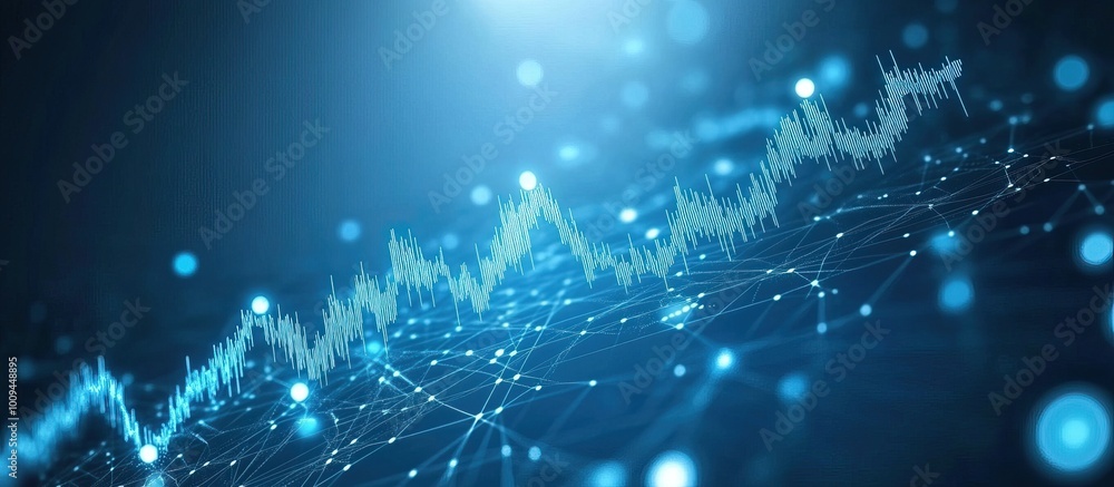 Abstract Digital Data Graph Abstract Digital Data Graph