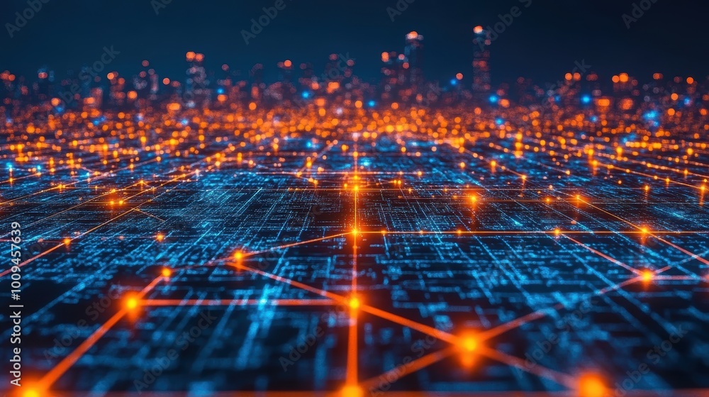 Futuristic AI Driven Cityscape with High Fidelity Graphics Futuristic AI Driven Cityscape with High Fidelity Graphics