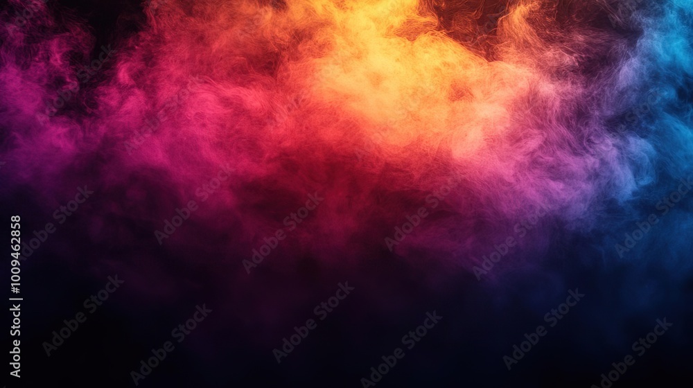 A captivating blend of vibrant colors in a smoky texture, perfect for background designs and creative projects. A captivating blend of vibrant colors in a smoky texture, perfect for background designs and creative projects.