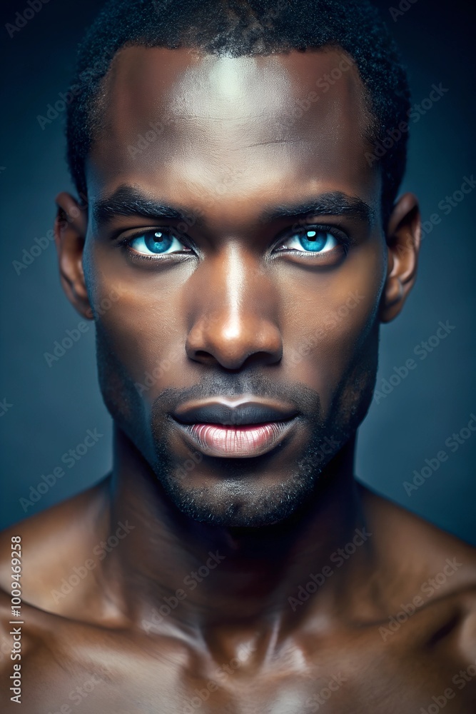 portrait of a dark-skinned man, model appearance, with blue eyes, isolated on a white background
portrait of a dark-skinned man, model appearance, with blue eyes, isolated on a white background