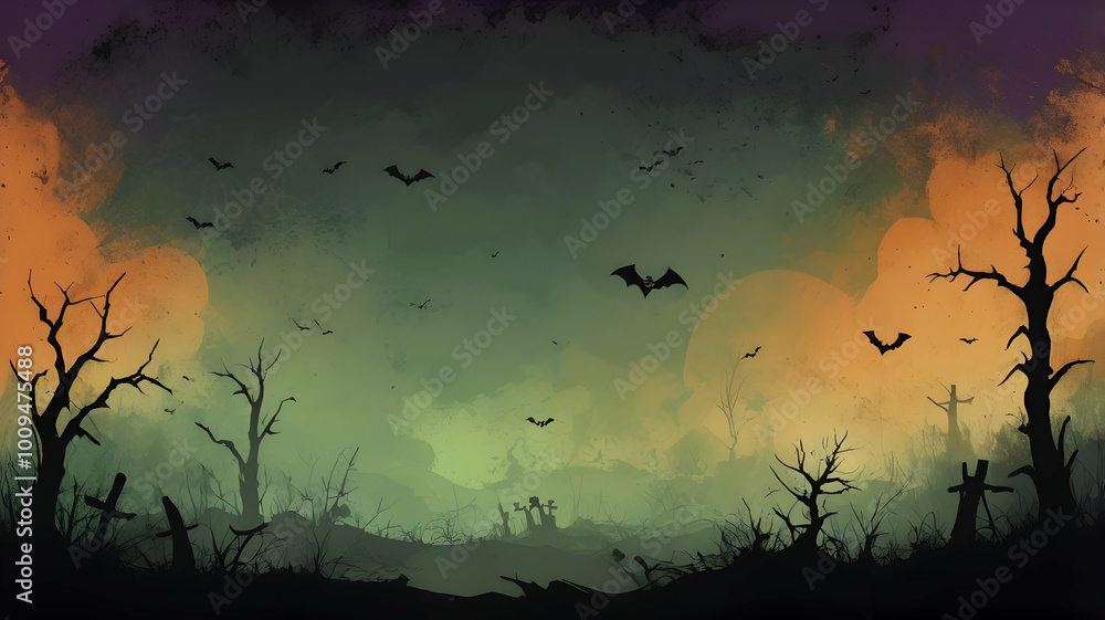 Rough, gritty texture background with a Halloween theme, dark and moody colors like deep orange, black, dark purple, and eerie green. Cracks, scratches, and uneven patches, use for graphic design.
Rough, gritty texture background with a Halloween theme, dark and moody colors like deep orange, black, dark purple, and eerie green. Cracks, scratches, and uneven patches, use for graphic design.