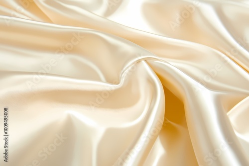 Smooth Beige Satin Fabric for Elegant Backgrounds