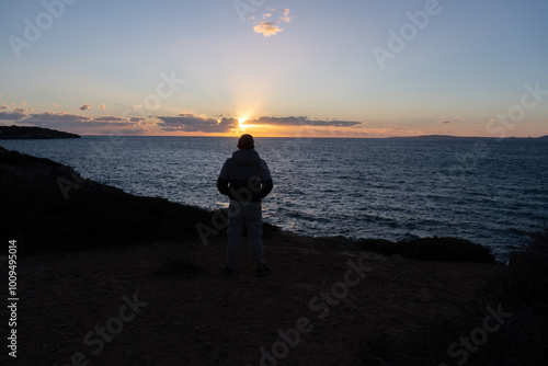 Observando el atardecer 