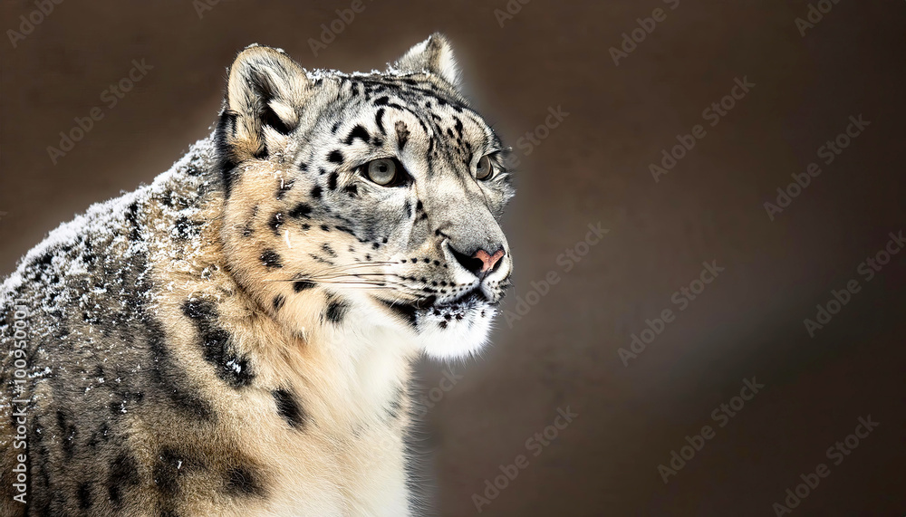 Snow leopard portrait Snow leopard portrait