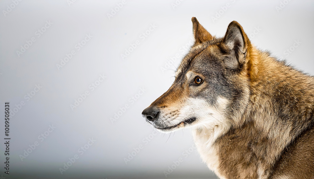 Obraz premium Gray wolf portrait