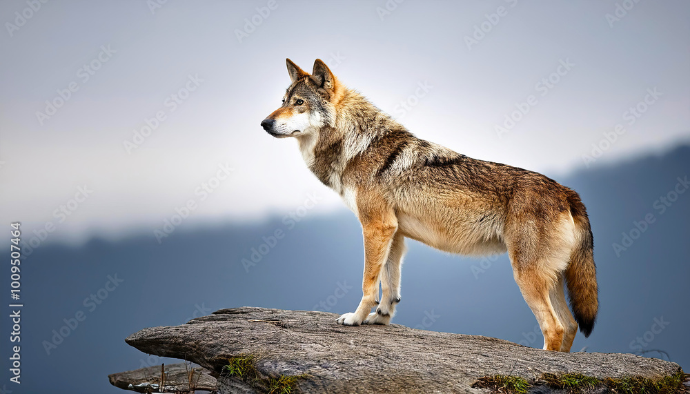 Fototapeta premium Gray wolf portrait