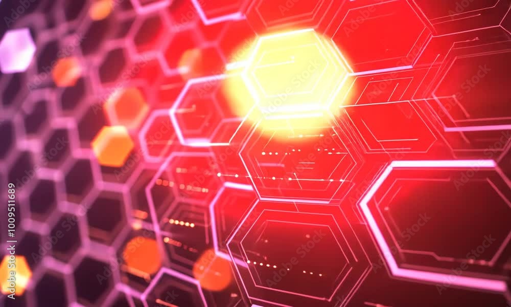 abstract technology background with hexagons abstract technology background with hexagons