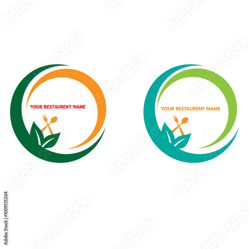 FOOD LOGO WITH DIFFERENT COLOR 