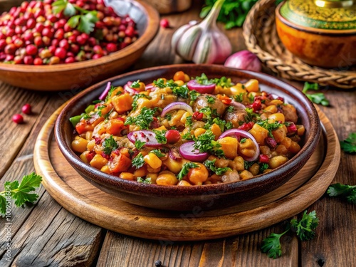 Traditional Payos: Authentic Jewish Side Dish with Flavorful Ingredients and Rustic Presentation photo