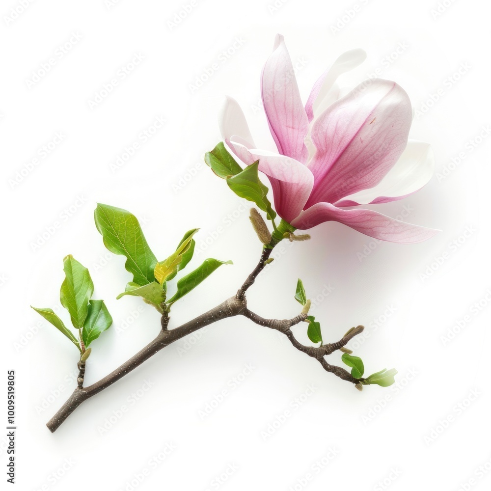 Obraz premium Magnolia flower blossom petal plant.