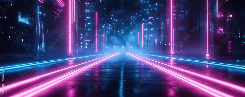 A futuristic cityscape with glowing neon lights and vibrant colors, capturing a surreal and captivating atmosphere. A futuristic cityscape with glowing neon lights and vibrant colors, capturing a surreal and captivating atmosphere.