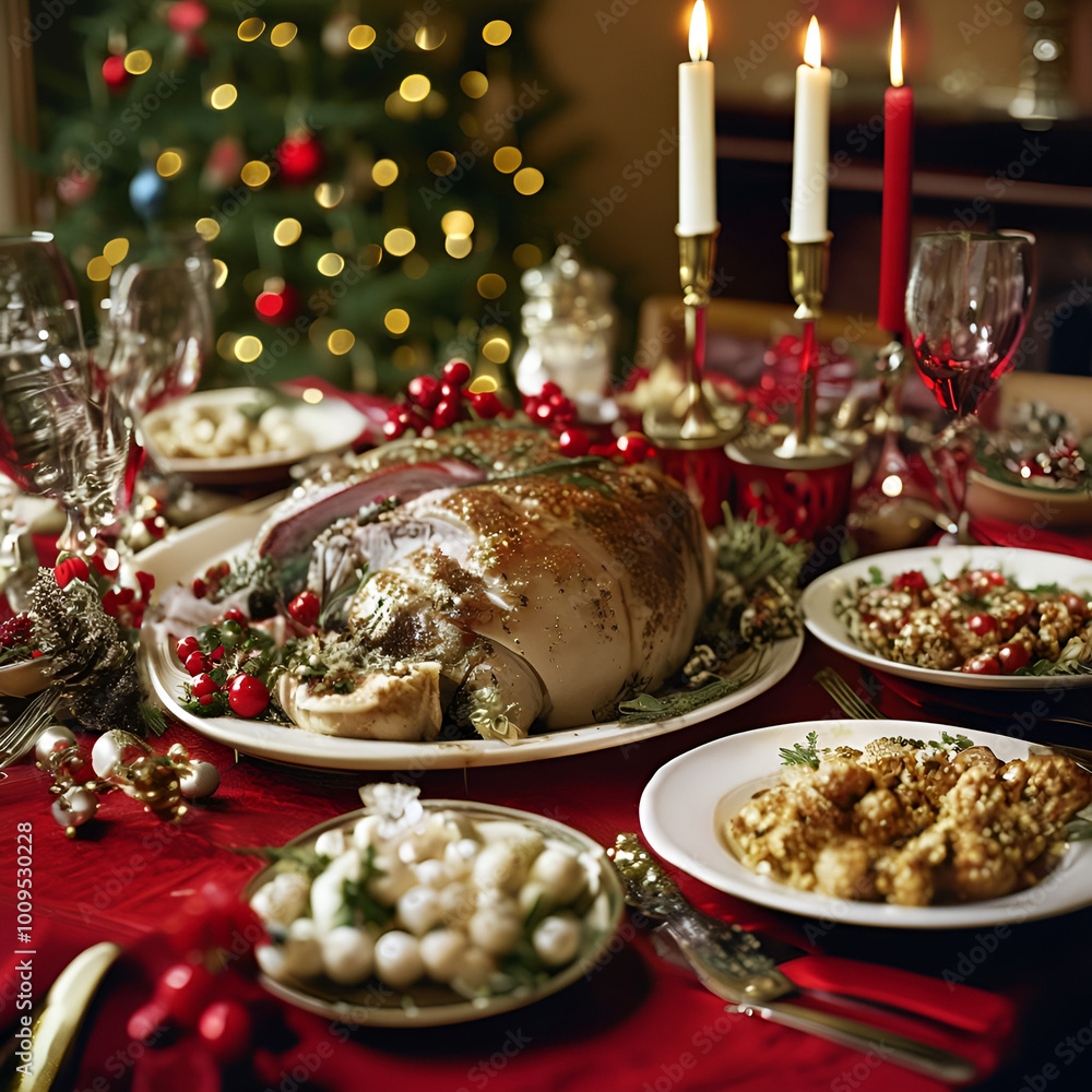 christmas table setting with candles christmas table setting with candles