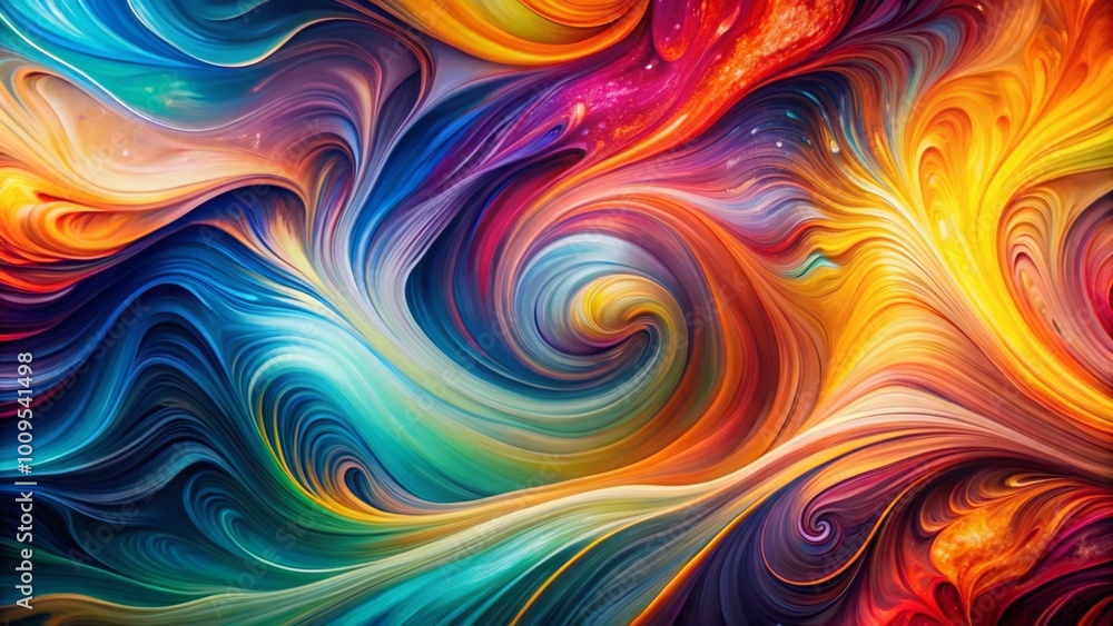 Vibrant abstract blop with colorful swirls and fluid shapes creating a dynamic artistic design Vibrant abstract blop with colorful swirls and fluid shapes creating a dynamic artistic design