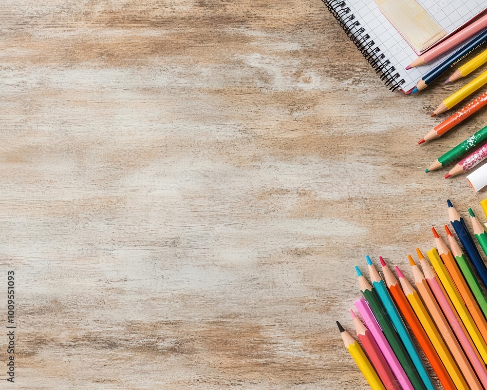 Back to school, School stationery Back to school, School stationery