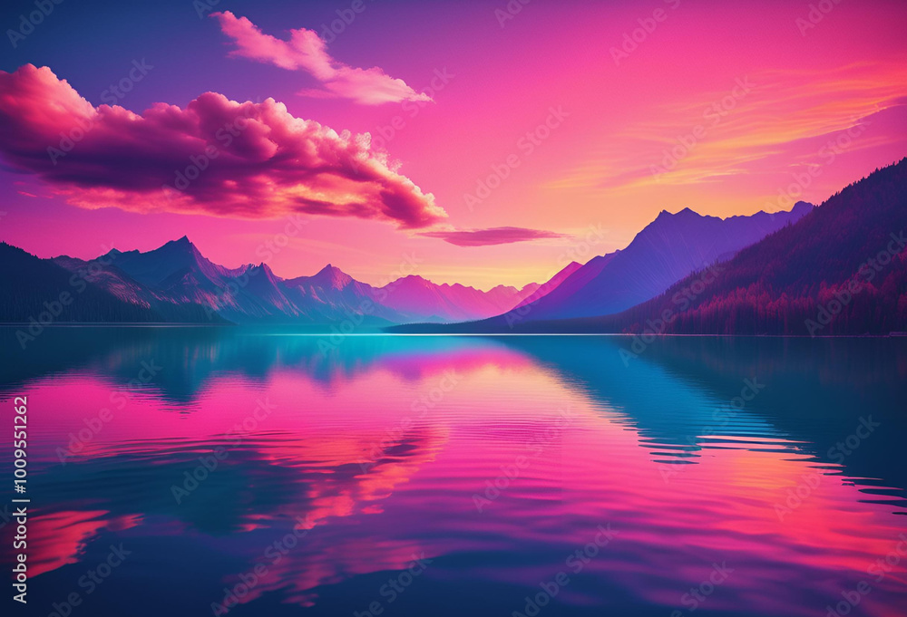 Obraz premium Serene Nature Landscape
