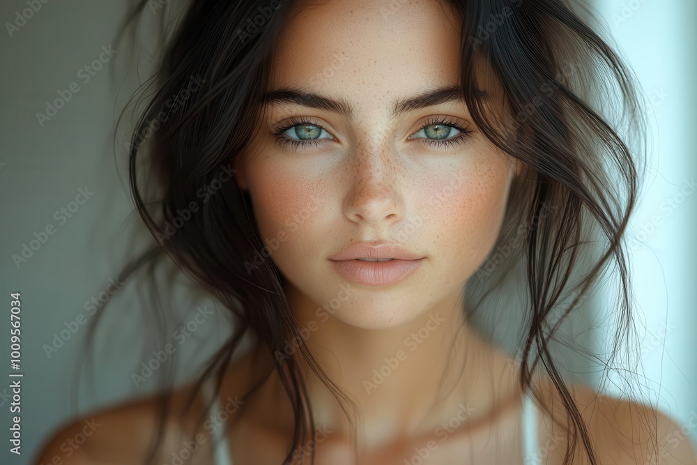 beautiful girl with flowing dark hair exuding confidence and warmth captured in a bright and lively setting that highlights her natural beauty and personality beautiful girl with flowing dark hair exuding confidence and warmth captured in a bright and lively setting that highlights her natural beauty and personality