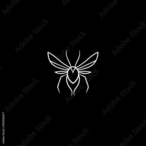 Minimalist Bee Icon