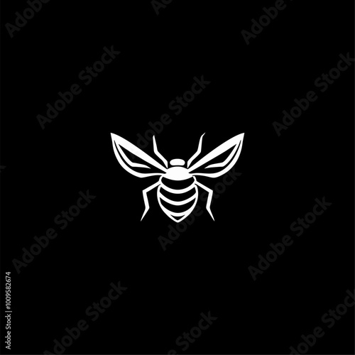Minimalist Bee Icon