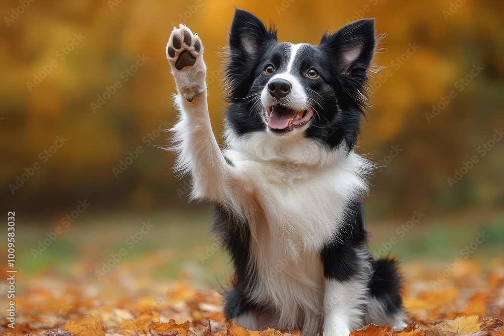border collie playfully giving a high five captured in a bright and cheerful environment showcasing the intelligence and playful nature of this beloved breed border collie playfully giving a high five captured in a bright and cheerful environment showcasing the intelligence and playful nature of this beloved breed