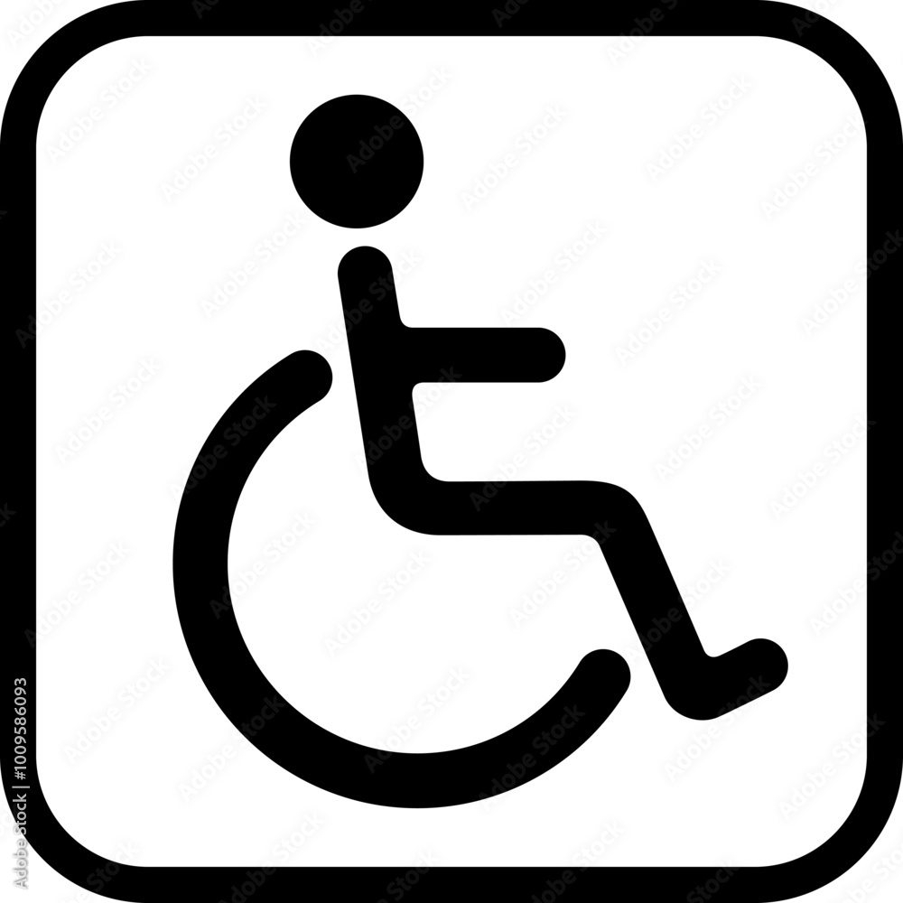 車椅子利用者のアイコン 車椅子利用者のアイコン