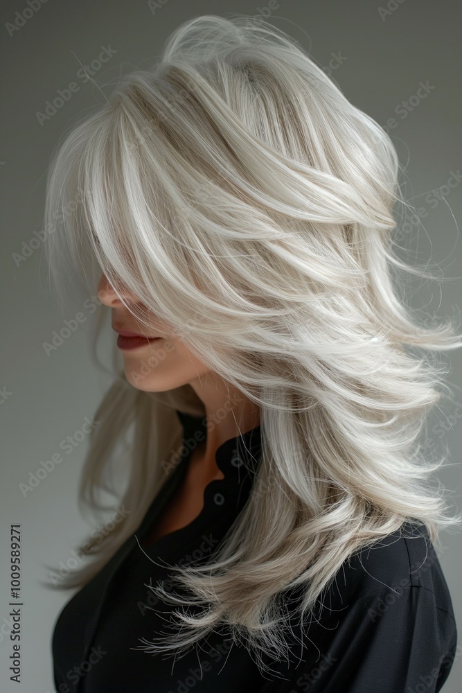 Naklejka premium Women's hair styles