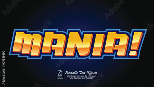 3D design sport style editable text effects