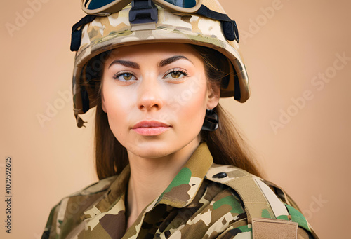 Wallpaper Mural Portrait of a soldier in uniform Torontodigital.ca