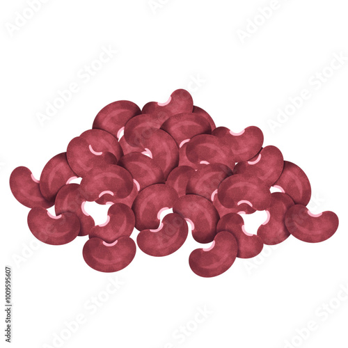 red beans illustration