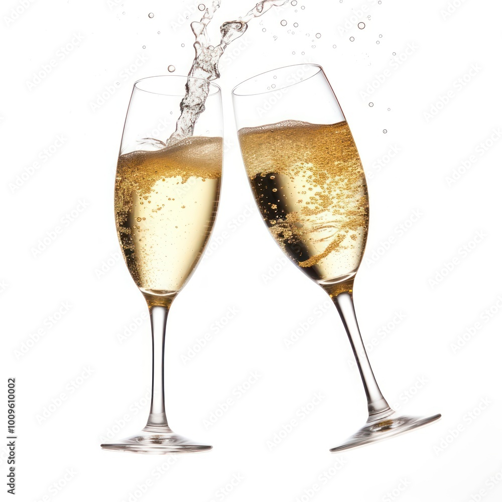Celebration champagne cocktail glass. Celebration champagne cocktail glass.