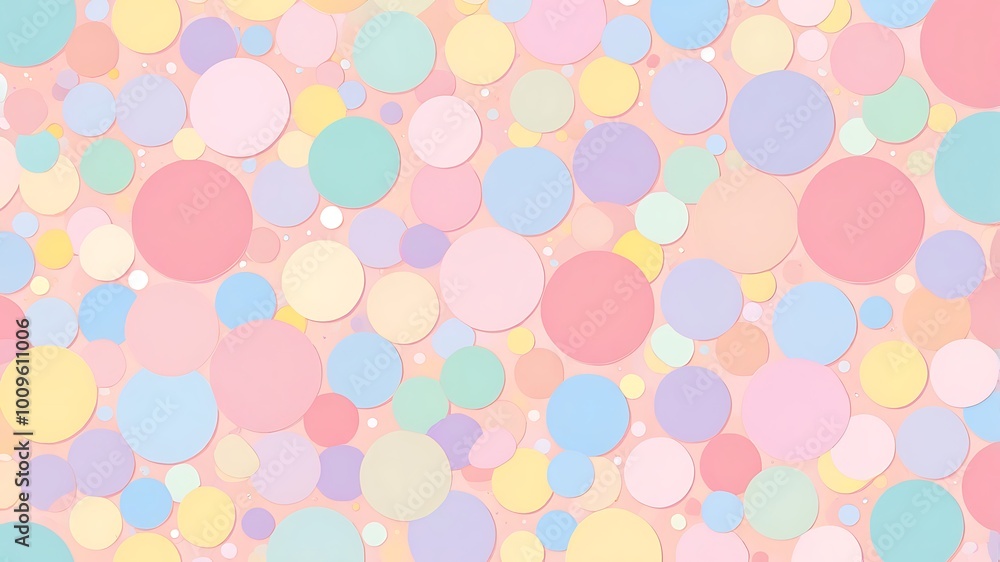 Pastel Circle Pattern Background Pastel Circle Pattern Background