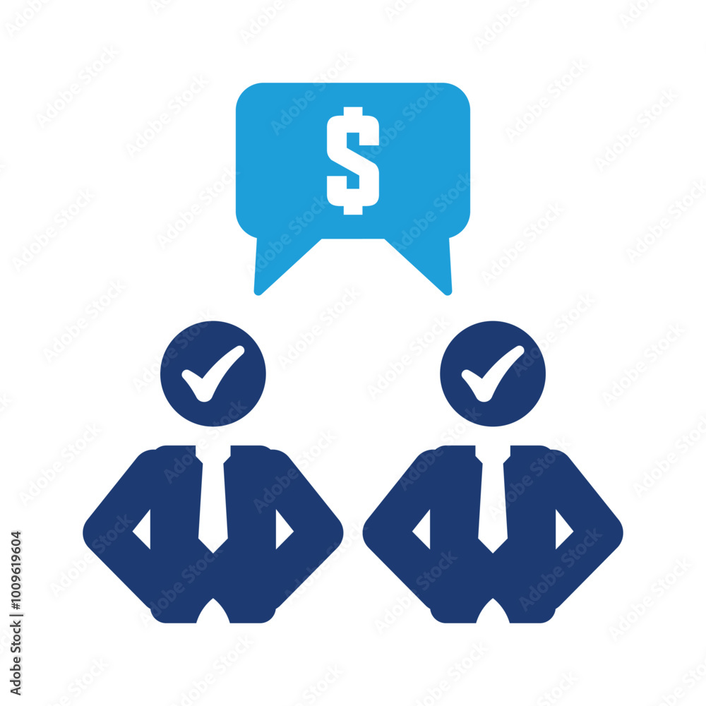 Obraz premium Business deal icon