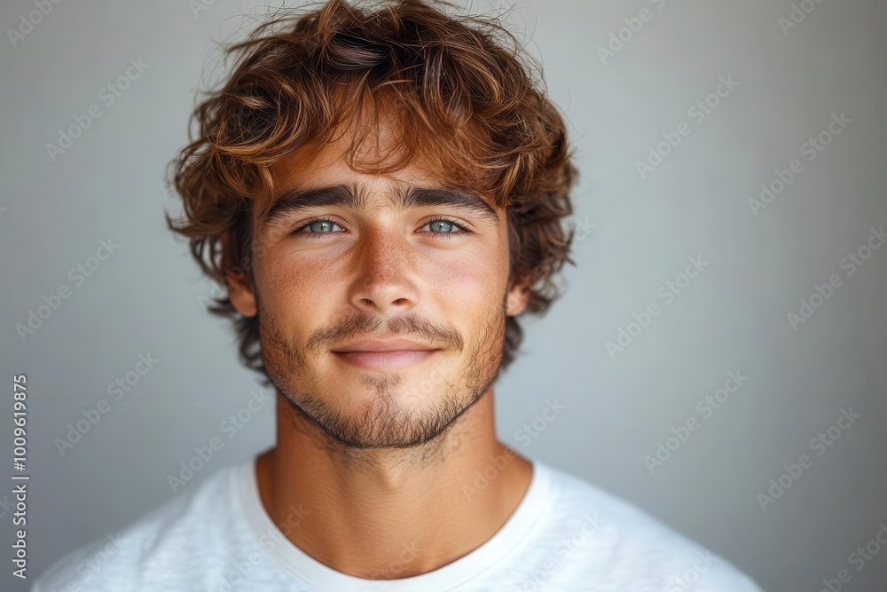 charming portrait of a handsome young man with a warm smile set against a plain white background the image exudes confidence and approachability perfect for personal branding charming portrait of a handsome young man with a warm smile set against a plain white background the image exudes confidence and approachability perfect for personal branding
