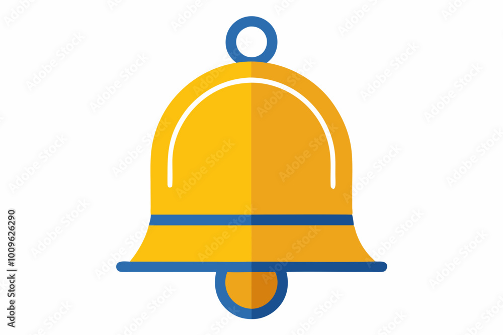 Fototapeta premium School Bell creative vector design on a white background