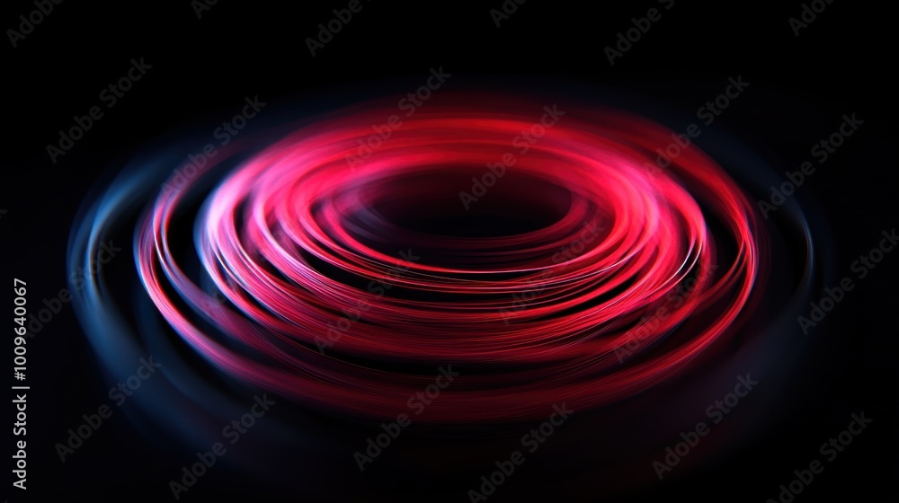 A mesmerizing abstract image showcasing swirling red light patterns against a dark background, creating a dynamic and captivating visual effect to intrigue viewers. A mesmerizing abstract image showcasing swirling red light patterns against a dark background, creating a dynamic and captivating visual effect to intrigue viewers.