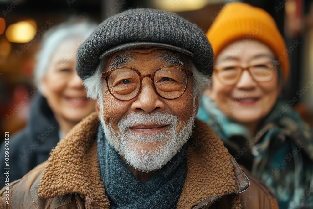 a diverse group of happy seniors stands together radiating joy and camaraderie showcasing the beauty of friendship and community in their golden years a diverse group of happy seniors stands together radiating joy and camaraderie showcasing the beauty of friendship and community in their golden years