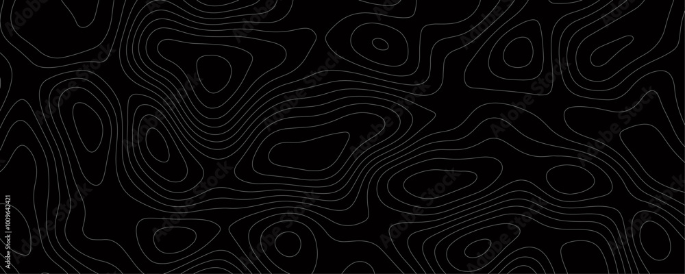 Black Topographic Relief A Geometric Map Design with Contour Lines and Mountain Terrain Patterns for Travel and Adventure Story Banners
Black Topographic Relief A Geometric Map Design with Contour Lines and Mountain Terrain Patterns for Travel and Adventure Story Banners