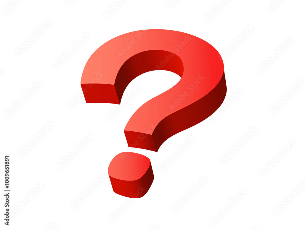 a red question mark on a white background a red question mark on a white background