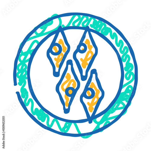 baklava pastry turkish cuisine doodle icon sketch vector. baklava pastry turkish cuisine sign. isolated symbol illustration