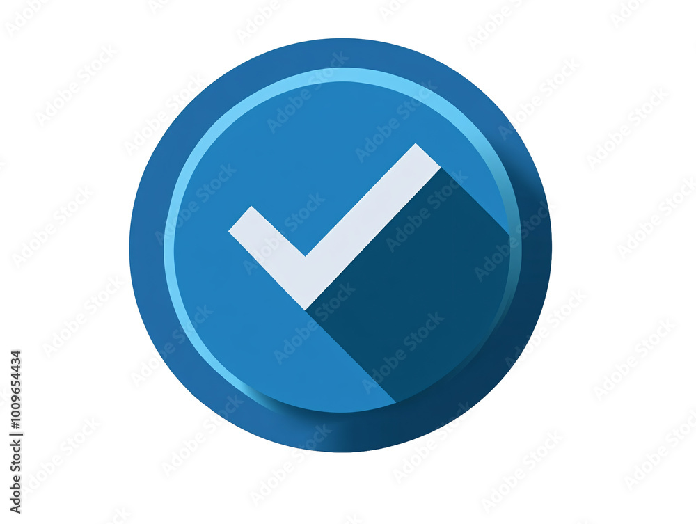a blue circle with a white check mark a blue circle with a white check mark