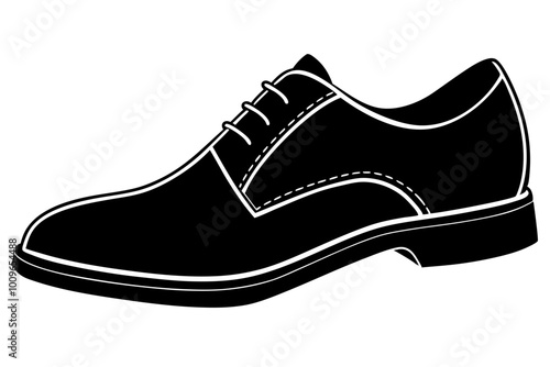  Shoes icon silhouette vector illustration on white background.