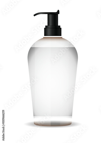 Cosmetic Bottle of Lotion mockup