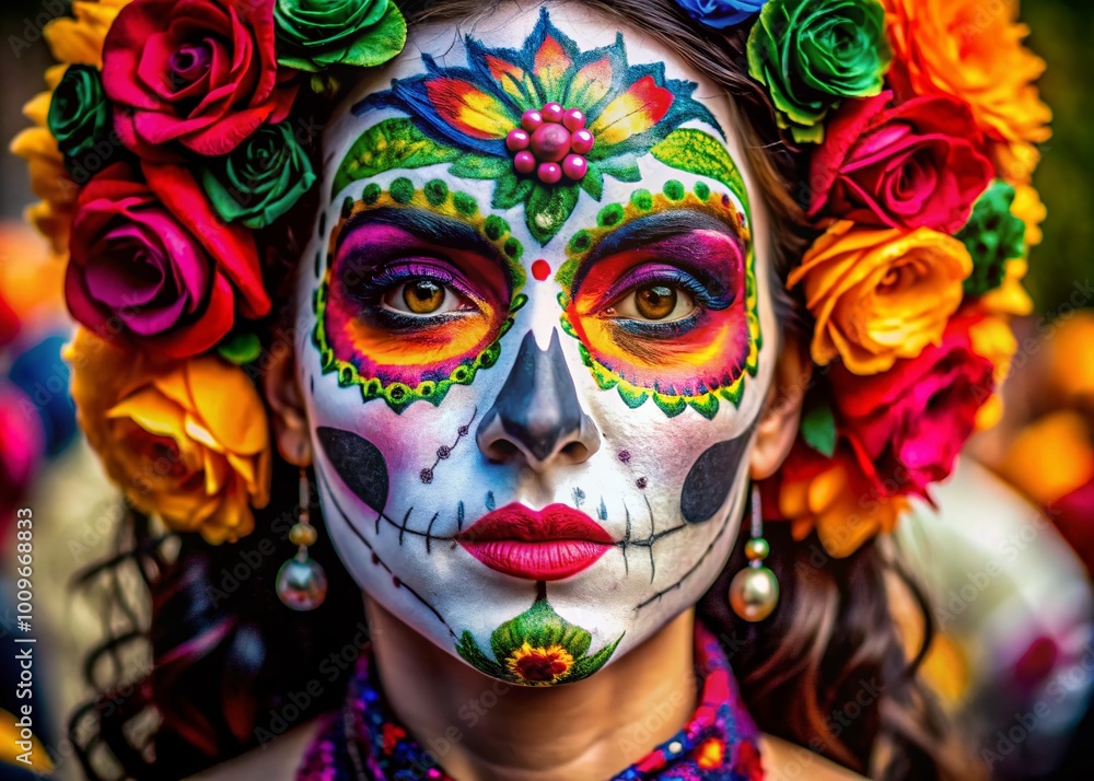 Colorful Day of the Dead Face Paint Designs Celebrating Life and Remembrance in Vibrant Patterns Colorful Day of the Dead Face Paint Designs Celebrating Life and Remembrance in Vibrant Patterns