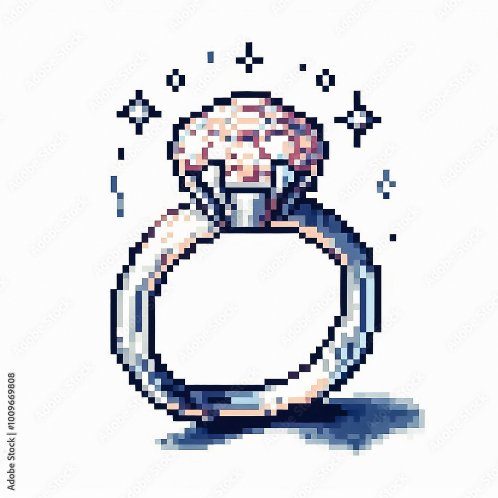 Pixel art illustration against white background Pixel art illustration against white background