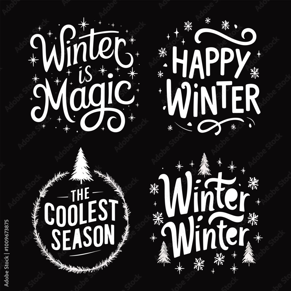 Winter vibes vector Design with christmas Winter vibes vector Design with christmas