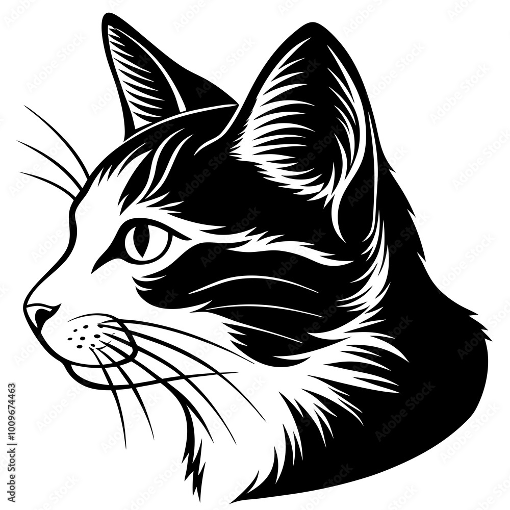 Obraz premium black cat illustration