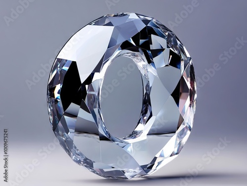 A large diamond with the number 0 on it