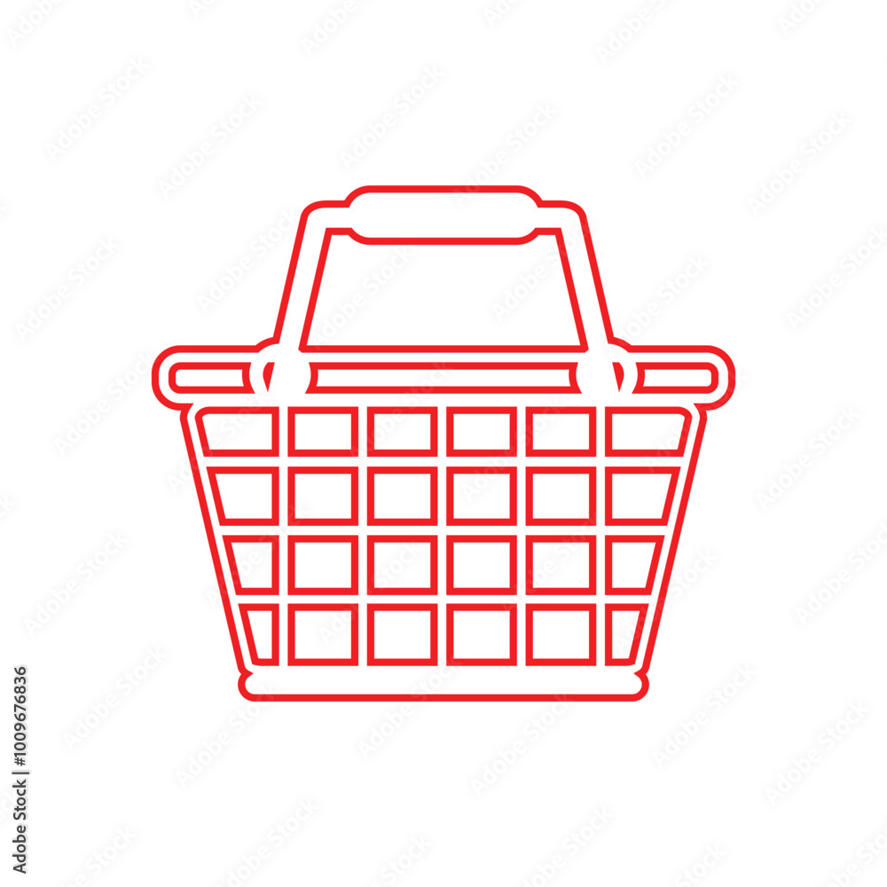 Shopping basket - vector icon. shopping basket glyph icon. busket icon/logo. Shopping basket - vector icon. shopping basket glyph icon. busket icon/logo.