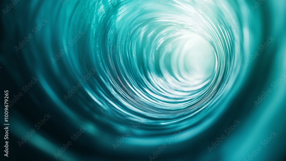 Light blue abstract waves create a flowing tunnel. Slight waves, smooth bokeh, and texture in this calming background design. Light blue abstract waves create a flowing tunnel. Slight waves, smooth bokeh, and texture in this calming background design.