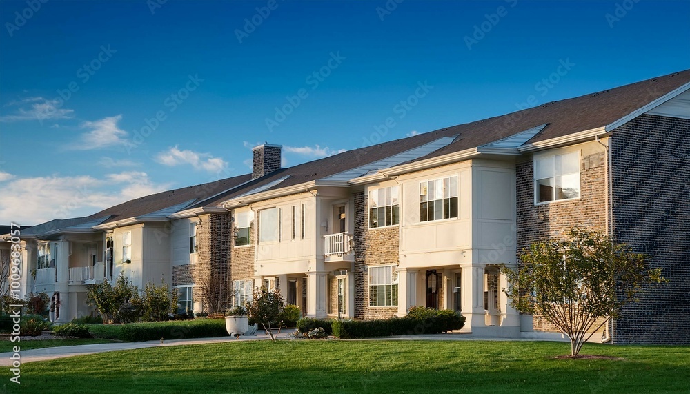modern house in the summer modern house in the summer