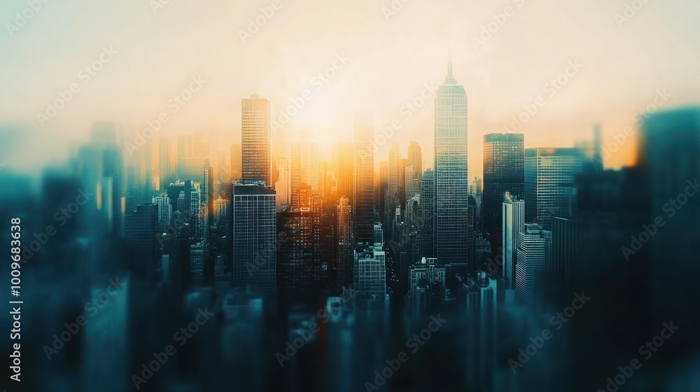 abstract business modern background with cityscape double exposure abstract business modern background with cityscape double exposure